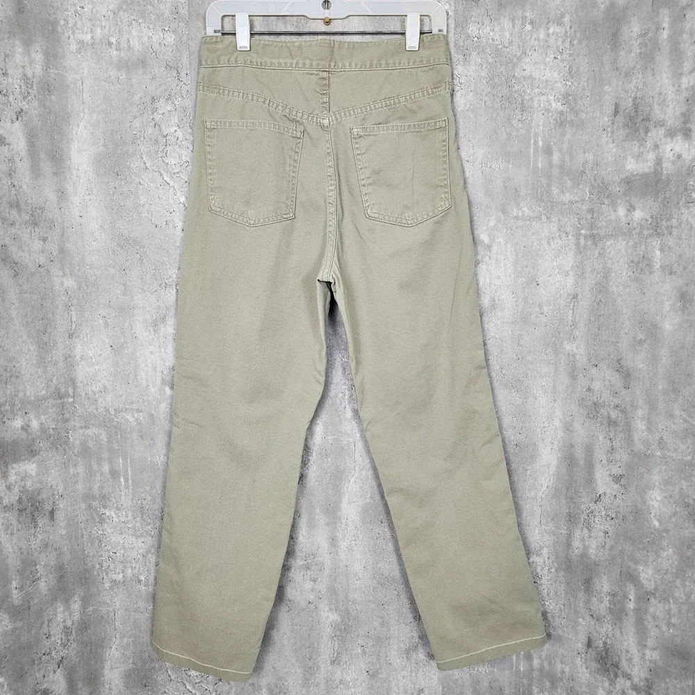 Vintage 90s‎ Contempo Casuals Khaki High Rise Wide Leg Pants Womens 28